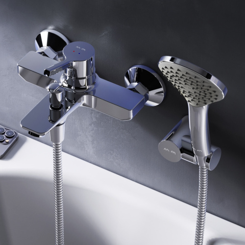 Смеситель для ванны и душа Am.Pm X-Joy S F85B15000 настенный хром без термостата