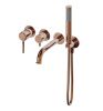 Смеситель для ванны и душа Wonzon & Woghand TOR WW-88889073-RG встраиваемый в стену розовое золото