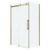 Душевая перегородка Grossman Classic 200.K33.04.80.32.00 80х195 стекло прозрачное профиль золото