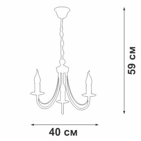 Люстра подвесная Vitaluce V3714-3 V3714-3/3