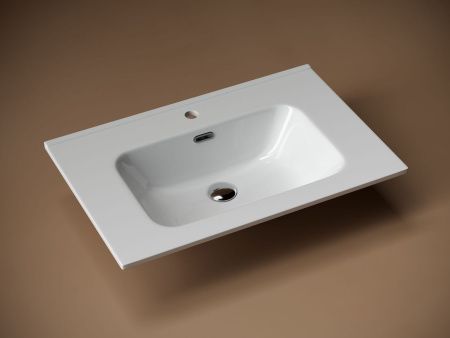 Раковина из сантехнического фарфора Ceramica Nova ELEMENT CN7007 70х50 накладная цвет белый 1 отверстие под смеситель