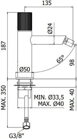 Смеситель Paffoni Jo JO131CR на биде хром