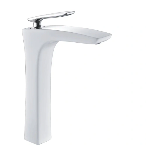 Смеситель Rose R2711F на раковину белый/хром - фото 2