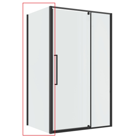 Боковая стенка Niagara Nova NG-A80GR-34 80х195 стекло прозрачное профиль графит матовый