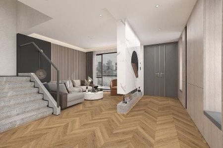 Кварцвиниловая плитка Damy Floor CHEVRON LVT DF10-Ch-LVT Сен-Клу толщина 0.25 см 43 класс 600х127