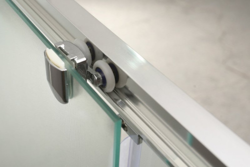 Душевая дверь BelBagno UNIQUE UNIQUE-BF-2-150/180-P-Cr 150х190 стекло рифленое профиль хром - фото 4