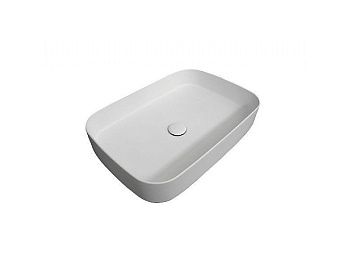 Раковина из сантехнического фаянса CIELO Shui Comfort SHCOLAR60 60х40 накладная цвет белый