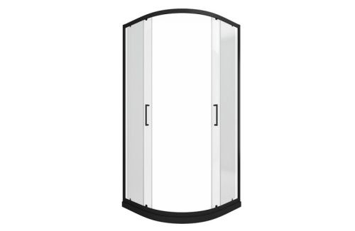 Душевой уголок Bravat Blackline BS090.1201B 90х90 стекло прозрачное профиль черный без поддона - фото 5