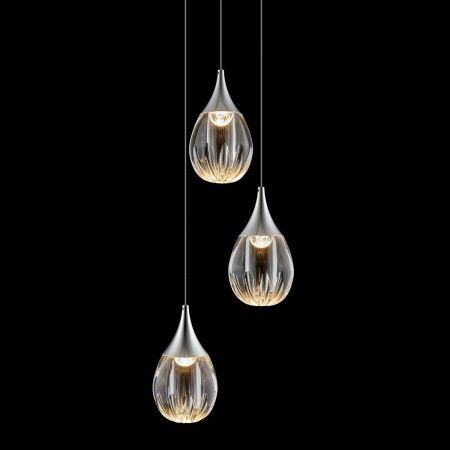 Светильник подвесной Delight Collection Stilla (Стилла) MD24001004-3A chrome/clear