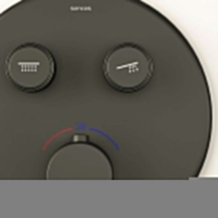 Душевая система Sancos Space SC3006MB встраиваемая в стену цвет черный с термостатом