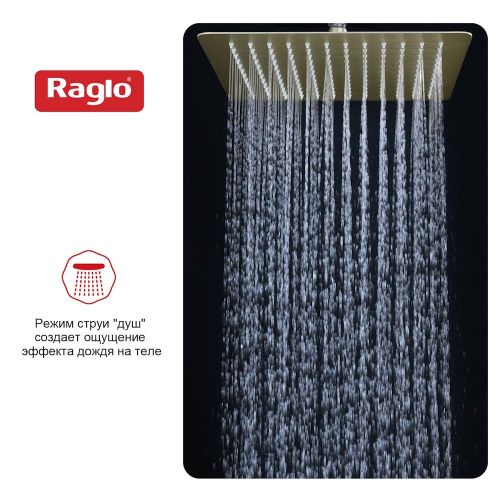 Верхний душ Raglo R451 R451.55.03 золотой сатин - фото 5