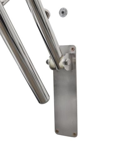 Поручень для туалета настенный откидной с фиксатором без бумагодержателя по ГОСТ Dstrana  3207-900