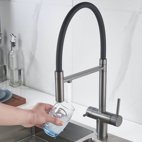 Смеситель для кухни Maretti Calabria CA31RGF11 на мойку серый - фото 5