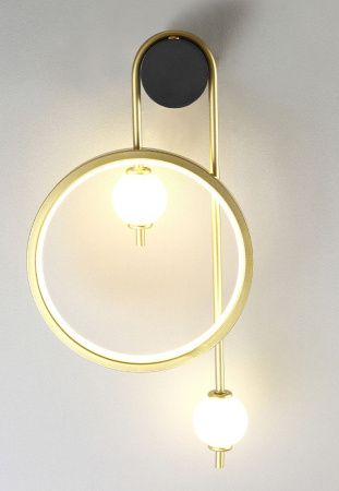 Бра Crystal Lux RODRIGO (РОДРИГО) RODRIGO AP20W LED BLACK/GOLD