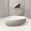 Ванна из искусственного камня Abber Stein AS9608 180х130 отдельностоящая овальная с ножками
