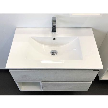 Тумба с раковиной Comforty Турин 00-00014889CF 80х50 подвесная цвет серый