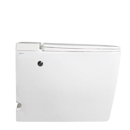 Унитаз приставной Abber Rechteck AC1212P белый с сиденьем микролифт импульсный смыв