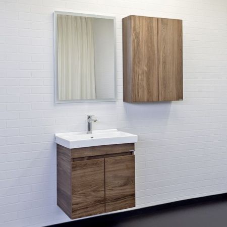 Тумба с раковиной Comforty Осло 00-00011149CF 60х40 подвесная цвет коричневый