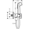 Гигиенический душ со смесителем Hansgrohe Bidette 29230670 черный