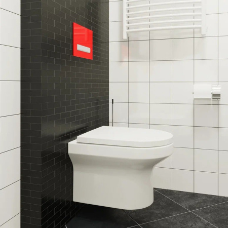 Клавиша смыва механическая Lavinia Boho RelFix 3805005R цвет красный/хром