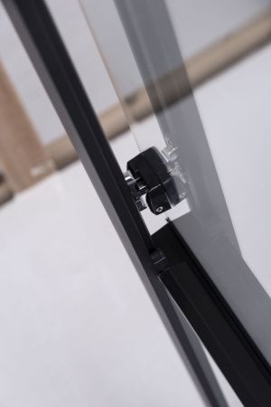 Душевой уголок Niagara Nova 68120812BLACK 120х80 стекло прозрачное профиль черный без поддона