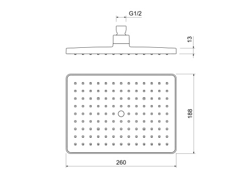 Верхний душ Aquatek AQ2087CR хром - фото 4