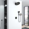 Душевая система Vincea Inspire VSFW-3I22MT3RMB встраиваемая в стену цвет черный с термостатом