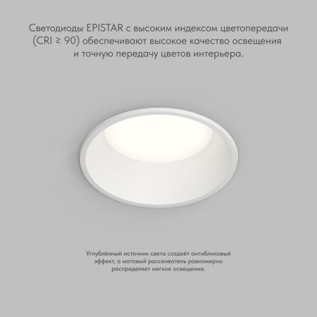 Светильник встраиваемый Denkirs Trim (Трим) DK2450-WH