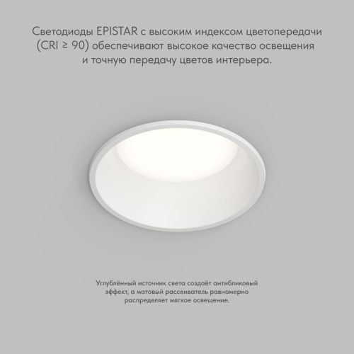Светильник встраиваемый Denkirs Trim (Трим) DK2450-WH - фото 4