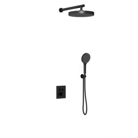 Душевая система Vincea VSFW-3I21T2MB встраиваемая в стену цвет черный с термостатом