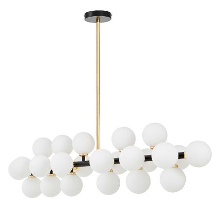 Люстра на штанге Lumina Deco Marsiada (Марсиада) LDP 6033-24 BK+GD
