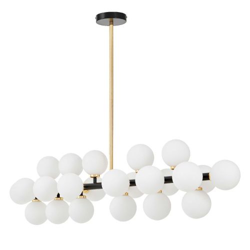 Люстра на штанге Lumina Deco Marsiada (Марсиада) LDP 6033-24 BK+GD - фото 2