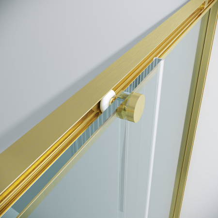 Душевая дверь Grossman Galaxy 1/2.K33.01.80.32.00 80х195 стекло прозрачное профиль золото глянцевое