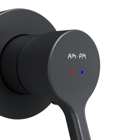 Смеситель Am.Pm X-Joy F85B72622 встраиваемый в стену черный без термостата