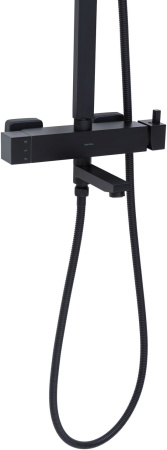 Душевая стойка Allen Brau Infinity 5.21029-31 настенная цвет черный