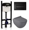Комплект унитаз с инсталляцией и клавишей смыва Valsir KIT VSBM 7317GM Slim P1