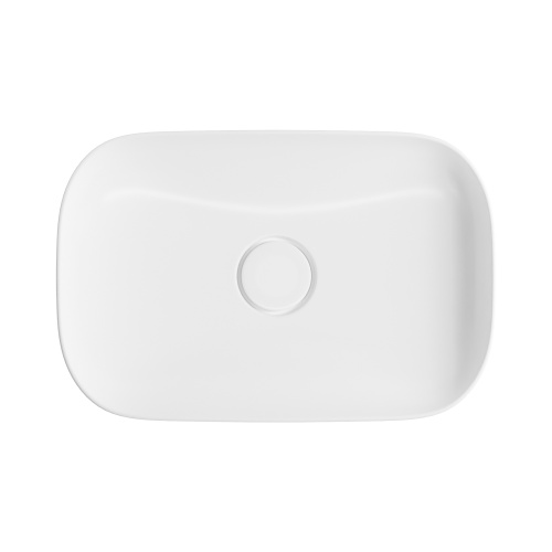Раковина из сантехнического фарфора Wellsee Croquis 150301000 60х40 накладная цвет белый глянцевый без отверстий под смеситель - фото 3