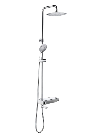 Душевая стойка WeltWasser  WW DP 20251 WT (10000002857) настенная цвет хром/белый