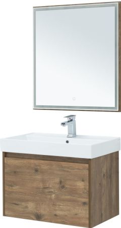 Зеркало с подсветкой Aquanet Nova Lite 00249513 80х80 подвесное