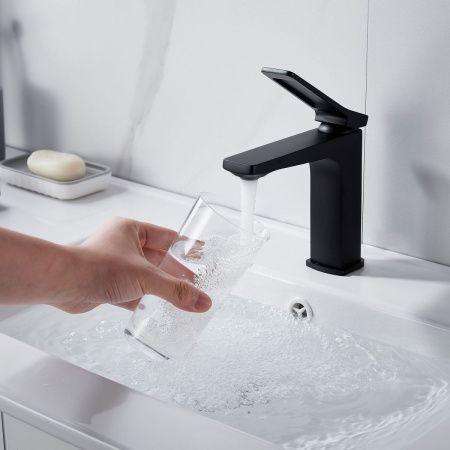 Смеситель Shevanik S4601H на раковину черный