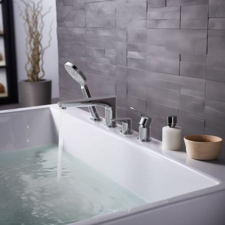 Смеситель Aquatek БЕТТА AQ1148CR на борт ванны хром