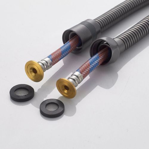 Гигиенический душ со смесителем Shevanik S4105T оружейная сталь - фото 5