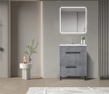 Тумба с раковиной Parly Gill Gill60 60х45,5х84 подвесная