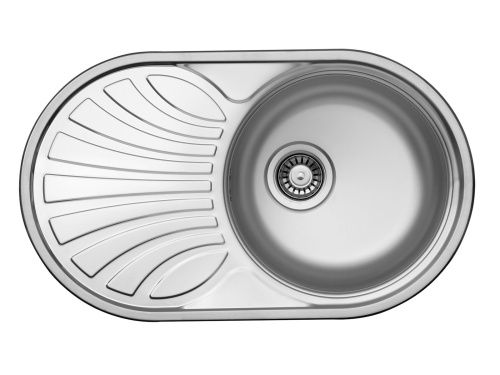 Кухонная мойка Ukinox Фаворит FAD760.470 --T6K 1R 47х76 цвет нержавеющая сталь поверхность матовая - фото 2