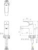 Смеситель для раковины Bravat VEGA F1119177CP на столешницу хром