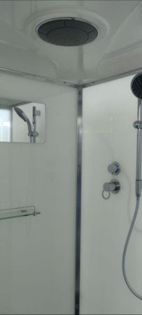 Душевая кабина AvaCan D011SLED 110х110 четверть круга с крышей ориентация универсальная