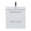 Тумба под раковину Dreja Gio 77.0103W 80х50 подвесная цвет белый