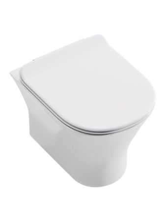 Унитаз подвесной Orange C01-100W белый с сиденьем микролифт душевой смыв