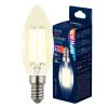 Лампа светодиодная Uniel LED-C35-4W/3000K/E14/CL GLY01TR