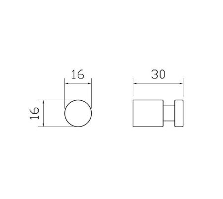 Крючок Wonzon & Woghand EASY WW-8105-1-CR